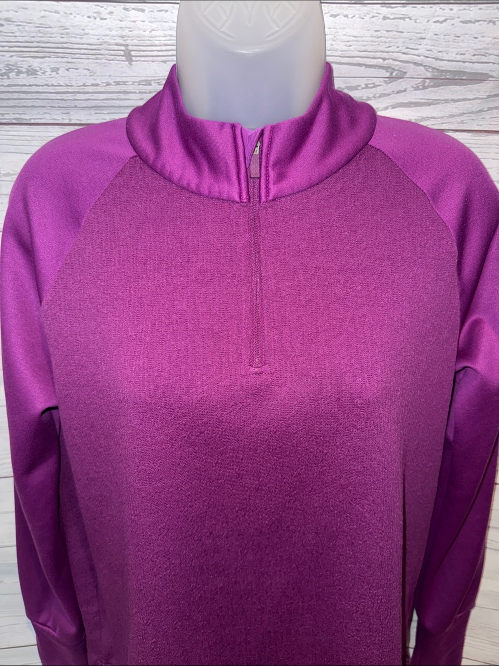 Nike Women's Purple Quarter-Zip Pullover Golf Size Small